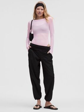 Wondermost❤️❤️Ultra-Soft Nulu Mesh Boatneck Long-Sleeve Bodysuit Size L